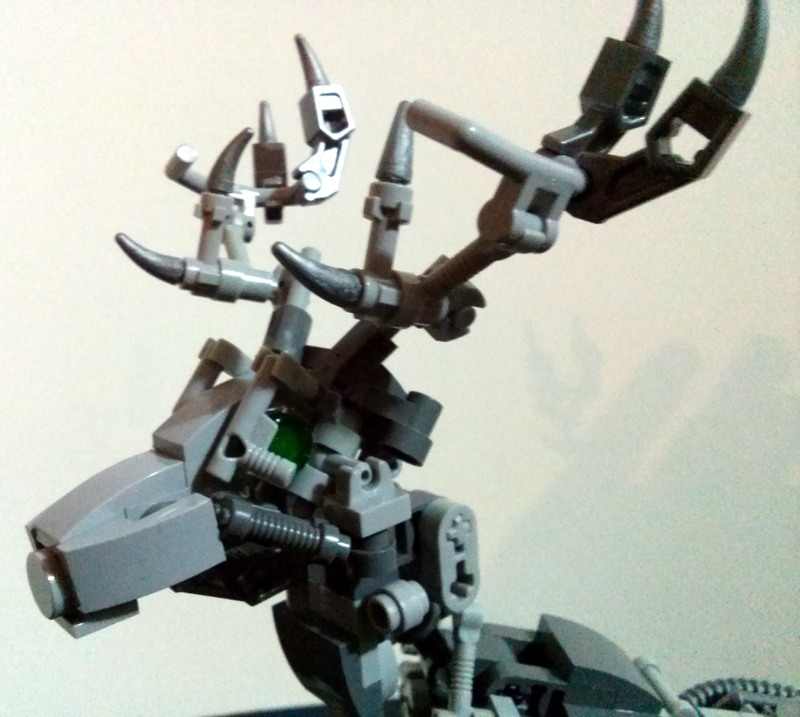 Illustration for article titled Robot stag is a terrifying alternate build for the Lego Exo-Suit